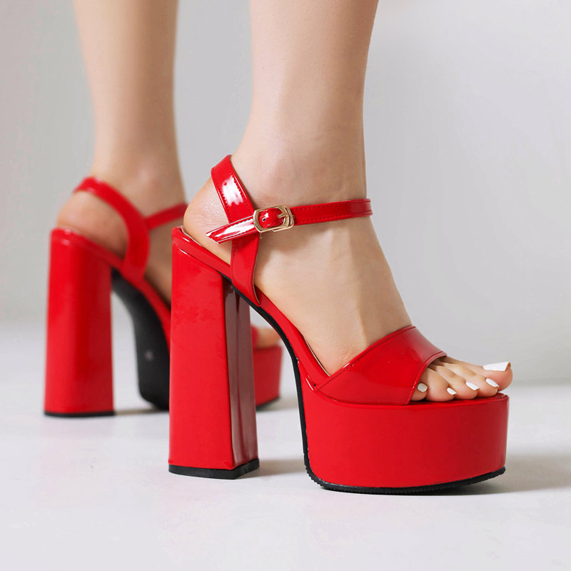 Women'S Shoes Peep Toe - 오르칼리사 디자인 여성 샌들 피프토 청키