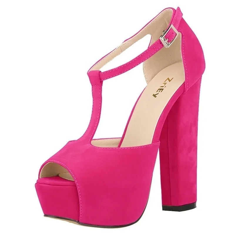 Women Shoes Formal - 여성 샌들 여름 섹시한 오픈토 두꺼운