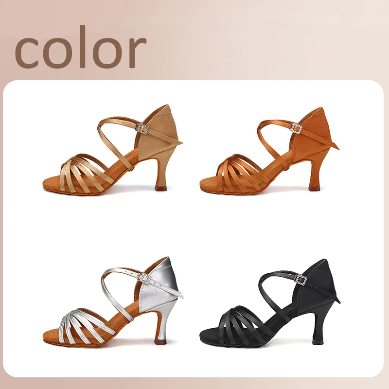 Women Shoes Brown Colour - 핫 세일 라틴 댄스화 여성용 라틴