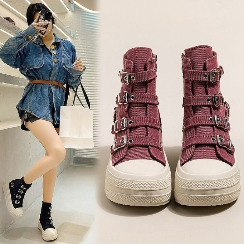 여성용 2025년 봄/여름 신상 캐주얼 다용도 하이탑  - Women'S Shoes Popular 리뷰 및 가격
