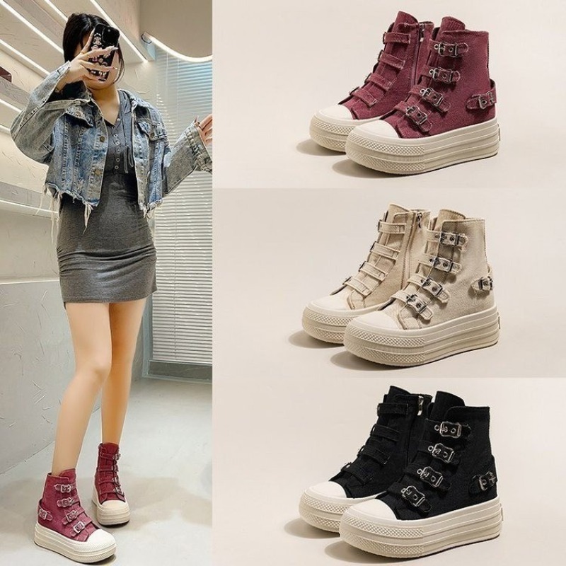 여성용 2025년 봄/여름 신상 캐주얼 다용도 하이탑  - Women'S Shoes Popular 리뷰 및 가격