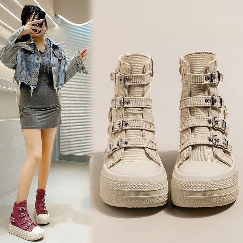 여성용 2025년 봄/여름 신상 캐주얼 다용도 하이탑  - Women'S Shoes Popular 리뷰 및 가격