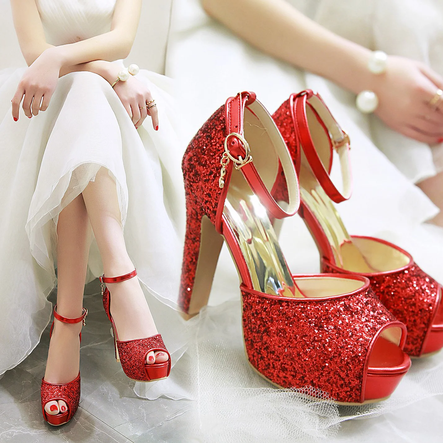 여성용 실버 여름 하이힐 플랫폼 샌들, 골드 블랙 스팽 - Women Shoes Formal 리뷰 및 가격