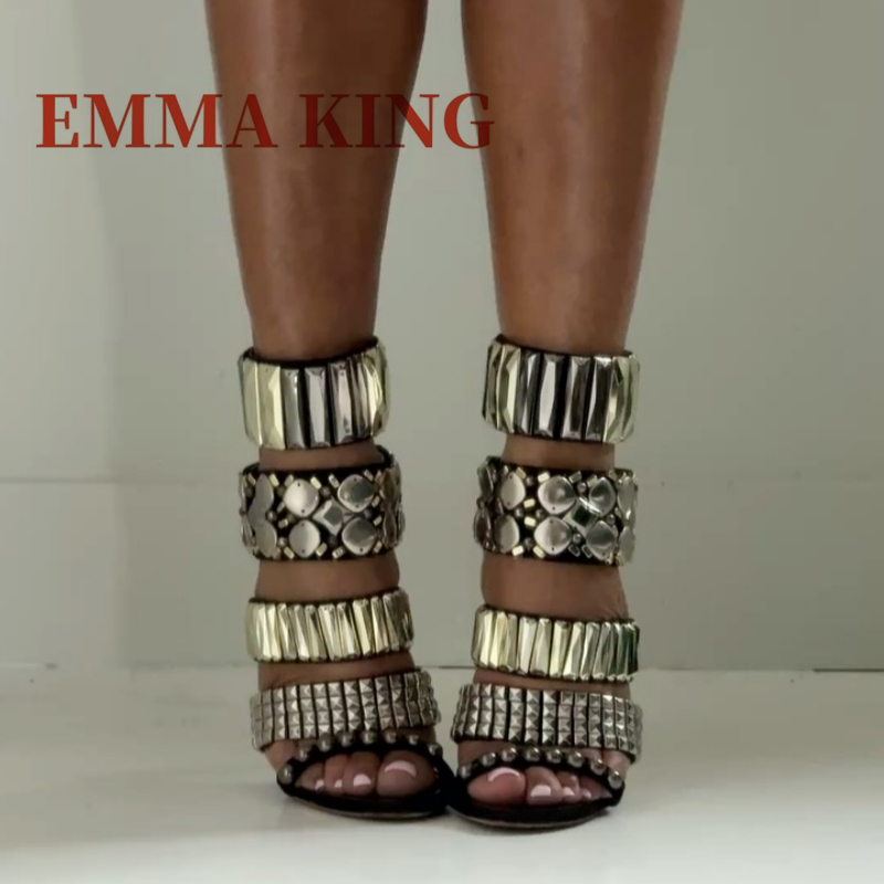 블랙 장식 발목 스트랩 샌들 여름 여성 오픈 발가락 스 - Women Shoes Formal 리뷰 및 가격