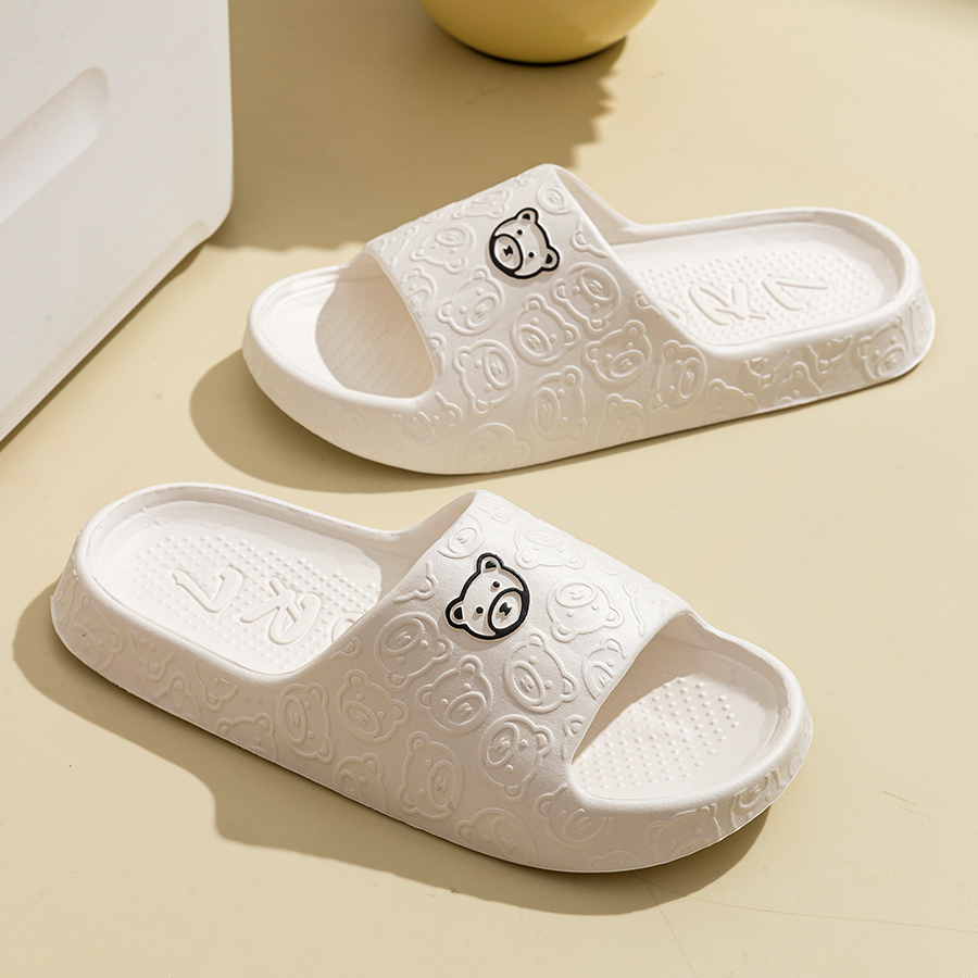 귀여운 곰 여성 슬리퍼 여름 실내 부드러운 만화 샌들  - Women Shoes Size To Men 리뷰 및 가격