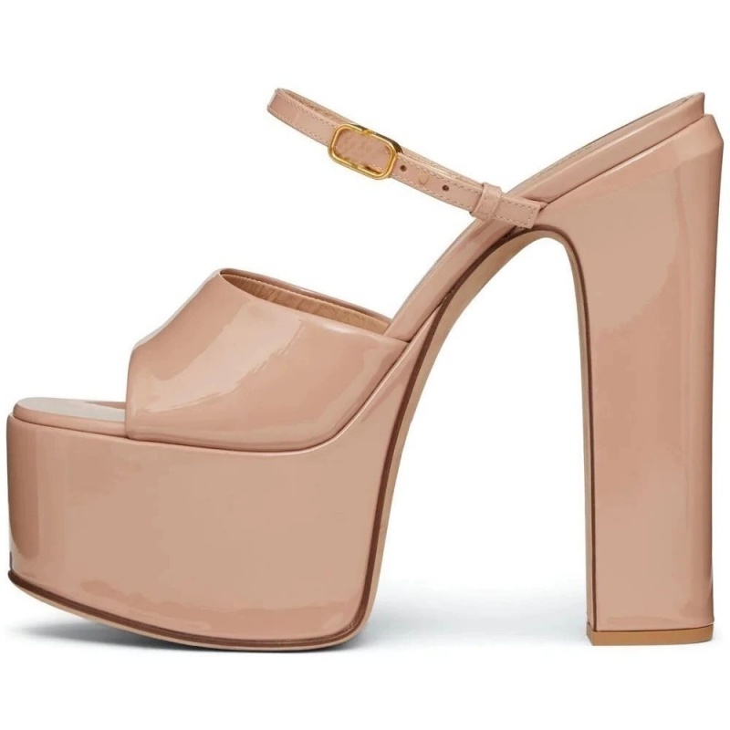 플랫폼 높이 증가 여성 샌들 라운드 발가락 러프 힐 버 - Women'S Shoes Peep Toe 리뷰 및 가격