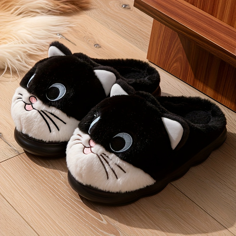 편안하고 따뜻하며 통기성 좋은 면 슬리퍼, 만화 고양이 - Women Shoes Size To Men 리뷰 및 가격