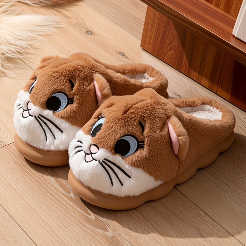 편안하고 따뜻하며 통기성 좋은 면 슬리퍼, 만화 고양이 - Women Shoes Size To Men 리뷰 및 가격