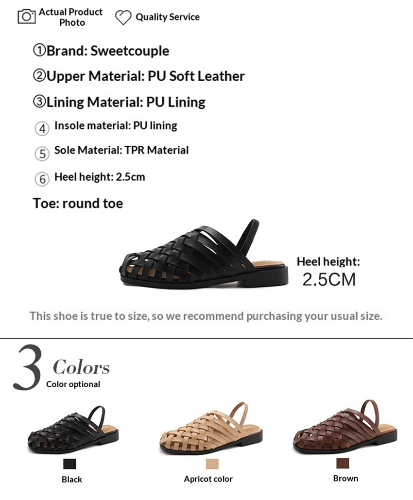 수제 여성 샌들, 위브 뮬 플랫 샌들, 여름 로마 스타 - Slip On Mule Flat 리뷰 및 가격