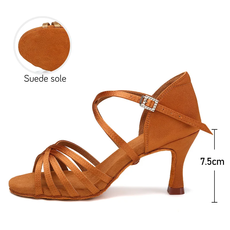 핫 세일 라틴 댄스화 여성용 라틴 댄스화 블랙/브라운  - Women Shoes Brown Colour 리뷰 및 가격