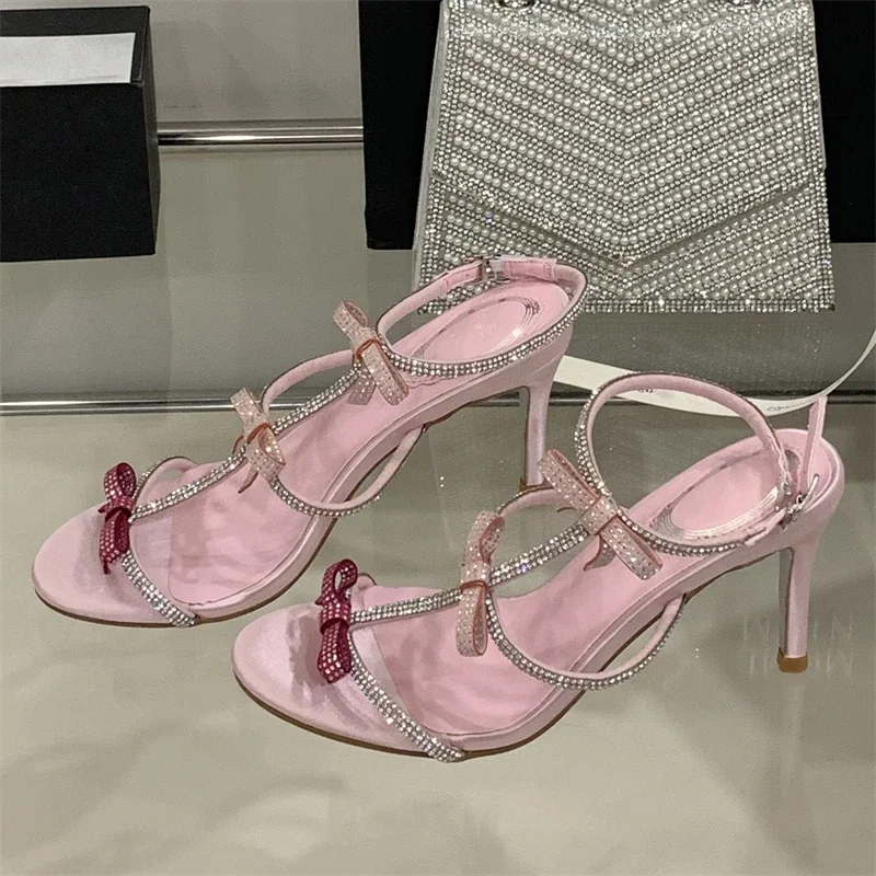 Aneikeh 여름 섹시한 나비 매듭 하이힐 검투사 샌 - Women Shoes Formal 리뷰 및 가격