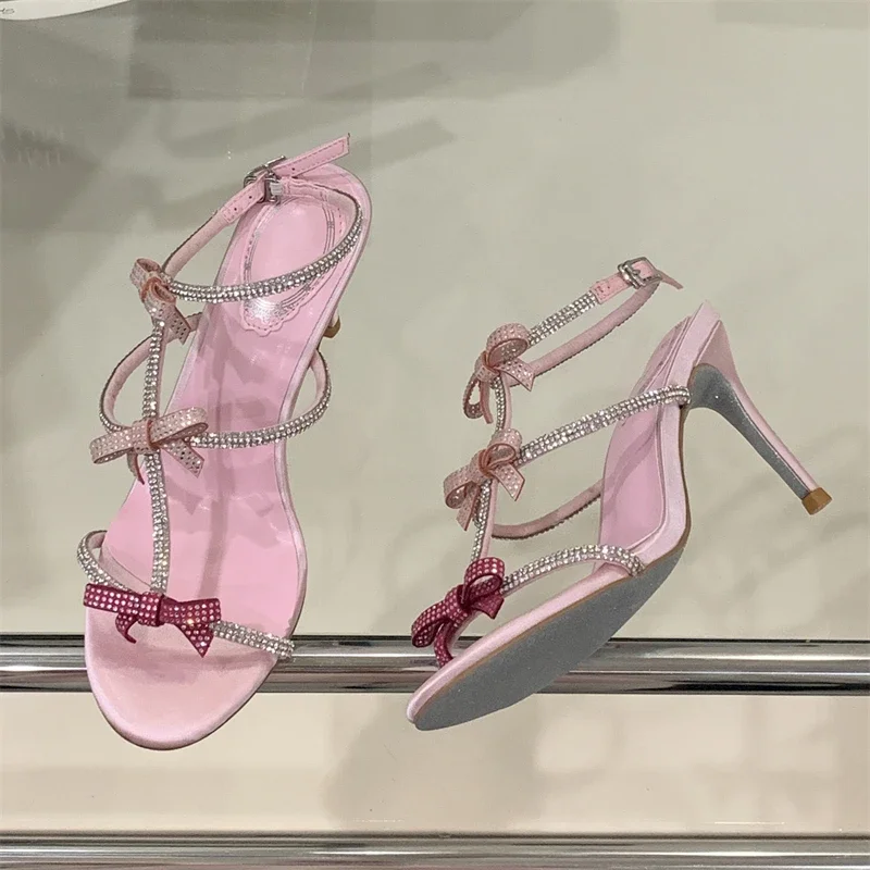 Aneikeh 여름 섹시한 나비 매듭 하이힐 검투사 샌 - Women Shoes Formal 리뷰 및 가격