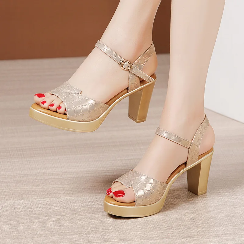 8cm 작은 사이즈 32-43 우아한 새롭고 두꺼운 굽 - Women Shoes Formal 리뷰 및 가격