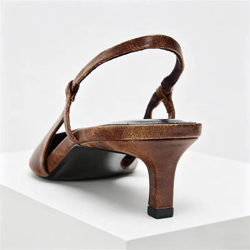 레트로 브라운 키튼 힐 디자이너 펌프스 여성 섹시 포인 - Women Shoes Brown Colour 리뷰 및 가격